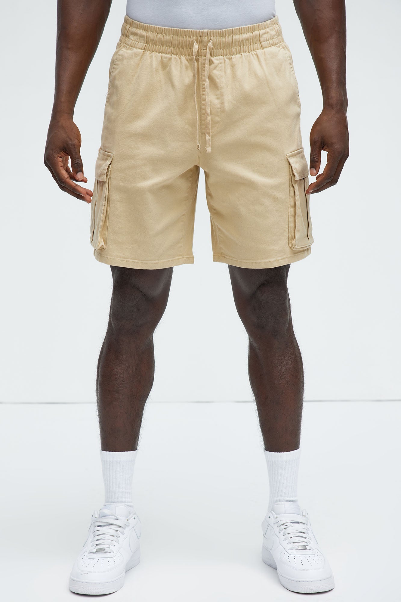 Twill Volley Cargo Shorts - Khaki