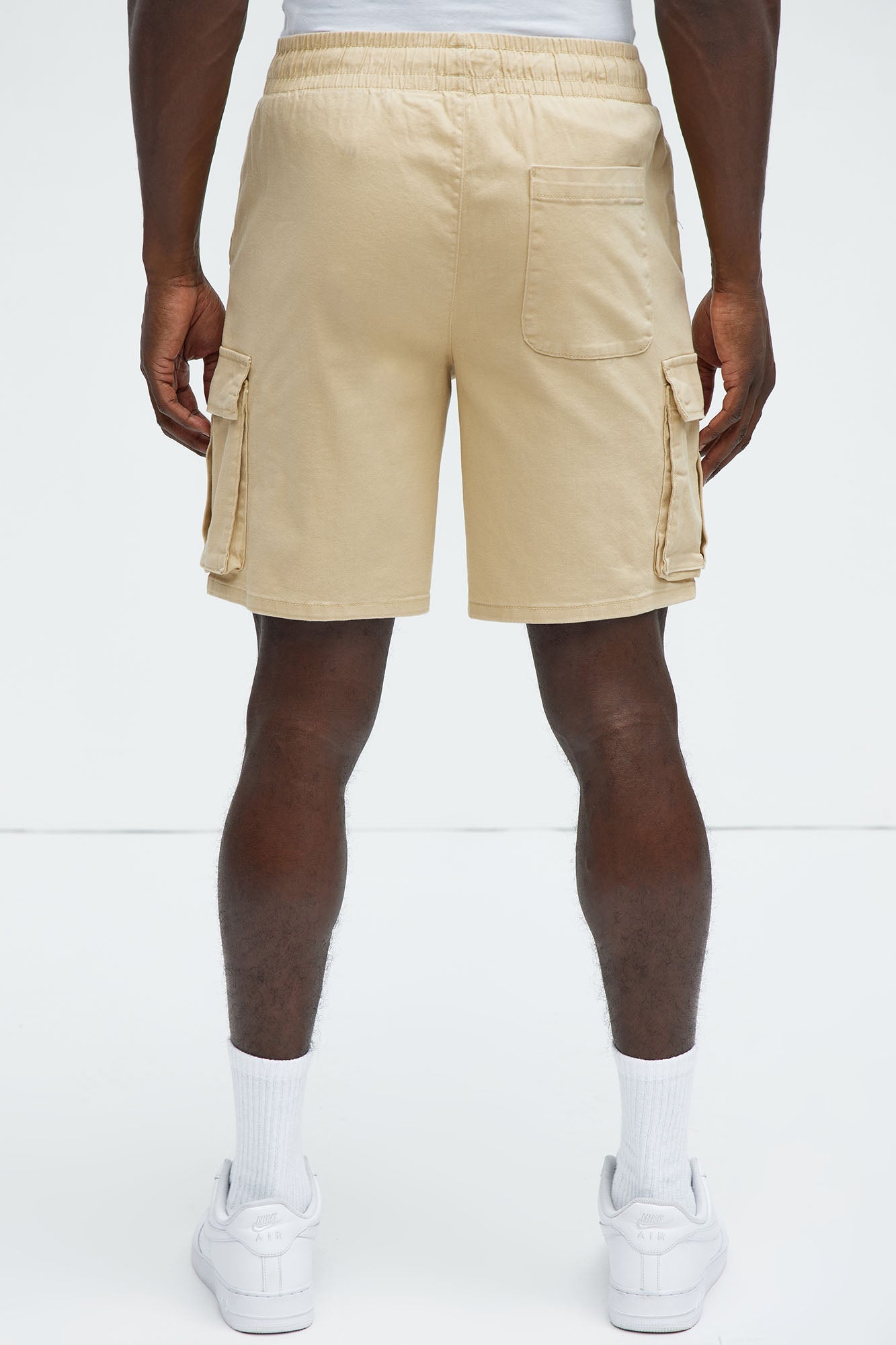 Twill Volley Cargo Shorts - Khaki