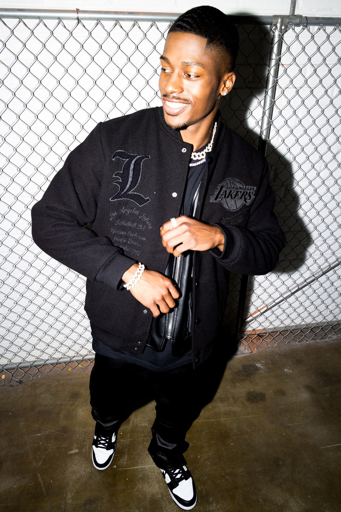 Los Angeles Lakers Varsity Jacket - Black