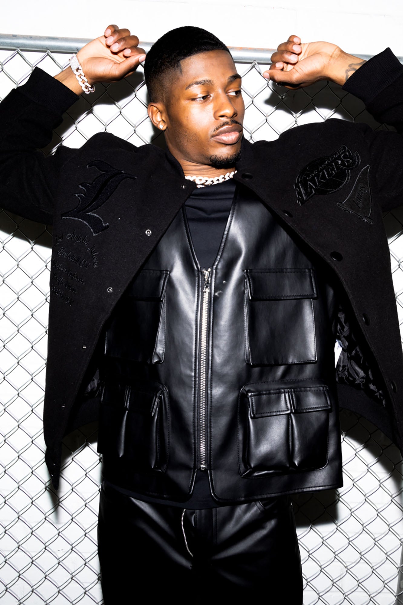 Los Angeles Lakers Varsity Jacket - Black