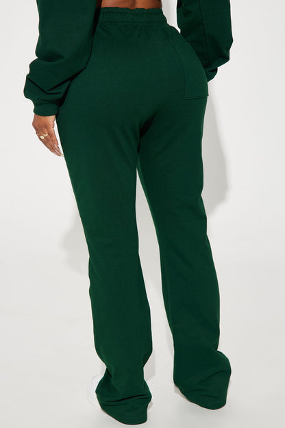 Flight Time Lounge Flare Pants - Green