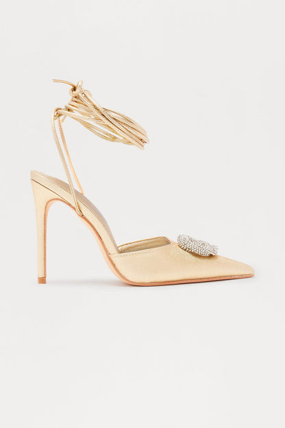 Champagne Pop Pumps - Gold