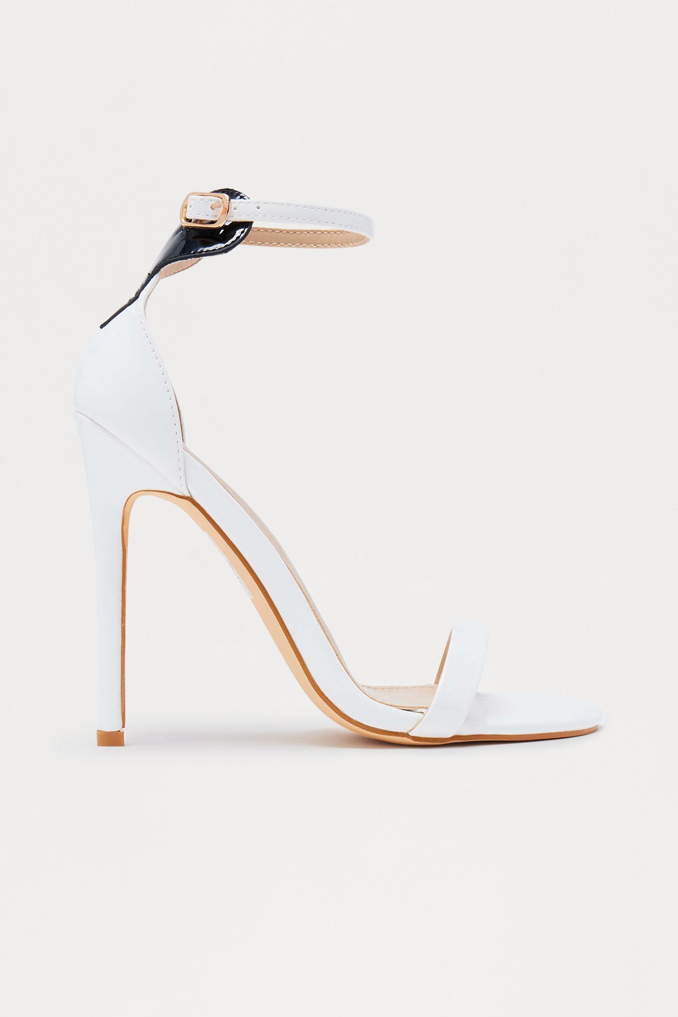 Kells Heart Stiletto Heels - White