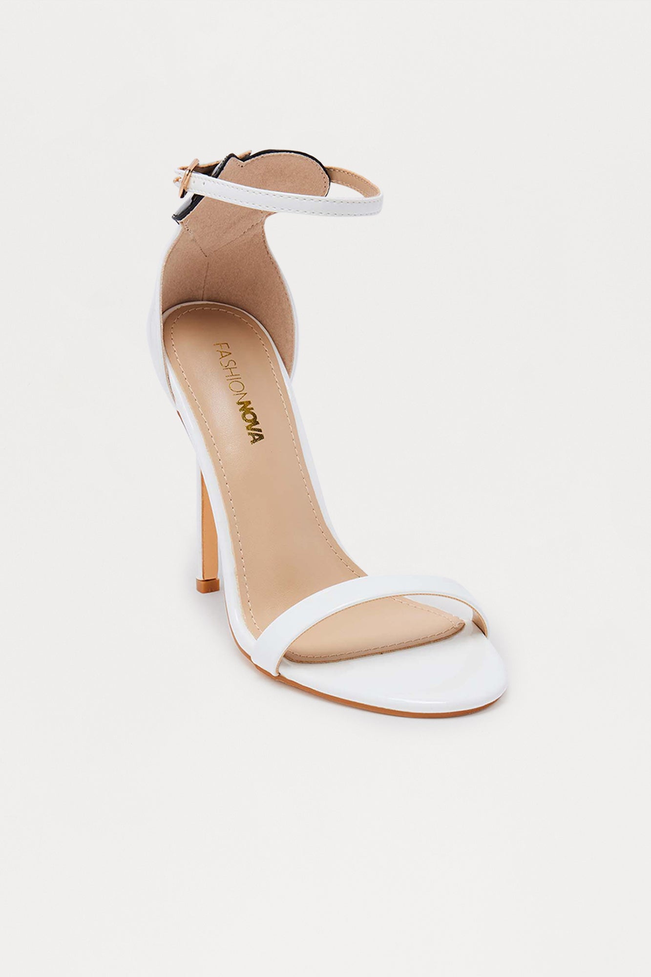 Kells Heart Stiletto Heels - White