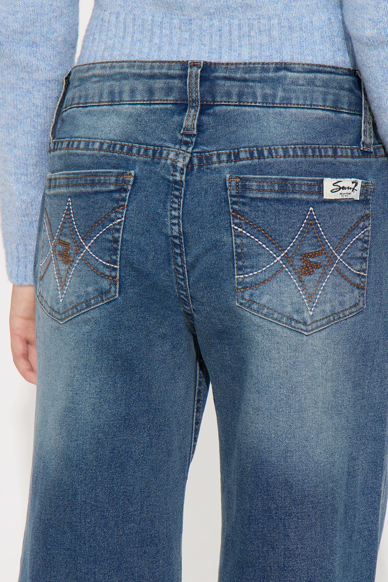 Mini Lyndie Wide Leg Jeans - Dark Wash