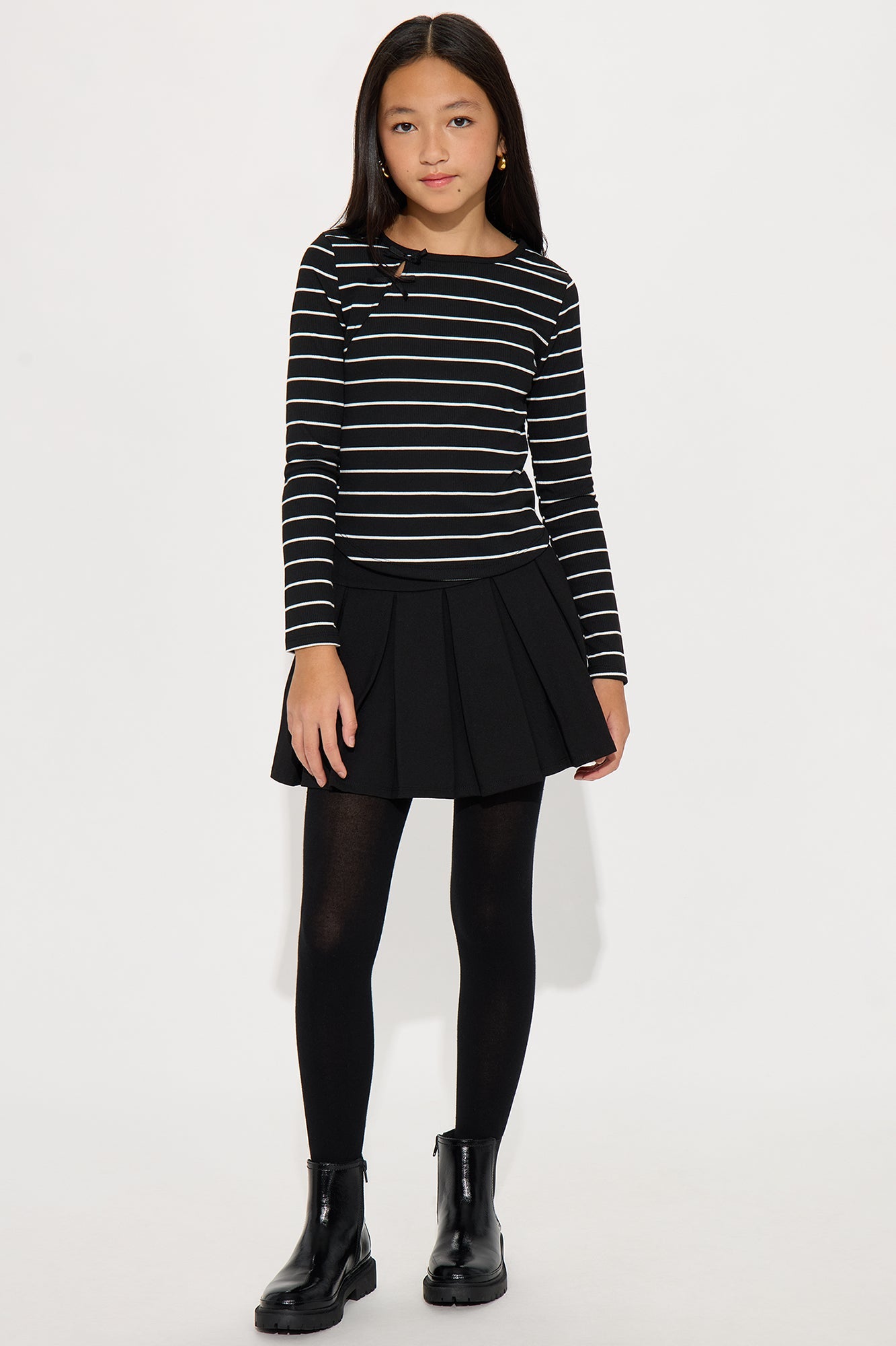 Mini Wish Came True Long Sleeve Top - Black