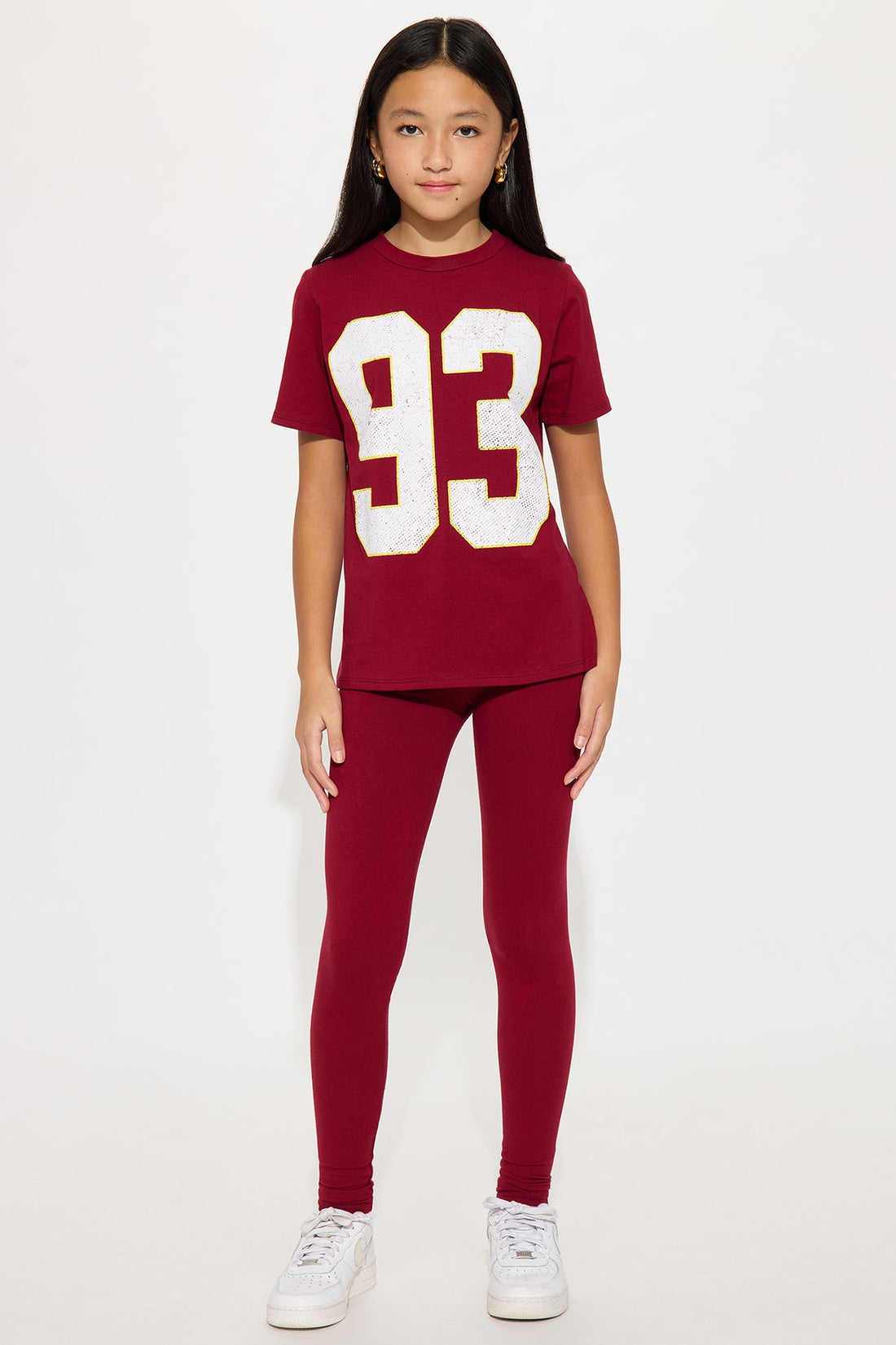 Mini 93 Sporty Vibe Graphic Pant Set - Burgundy