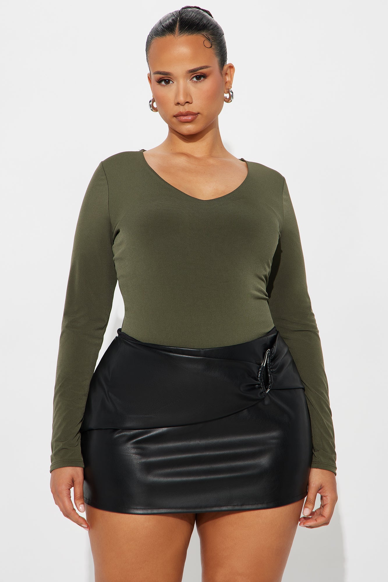 Obsessed With Me Bodysuit - Olive