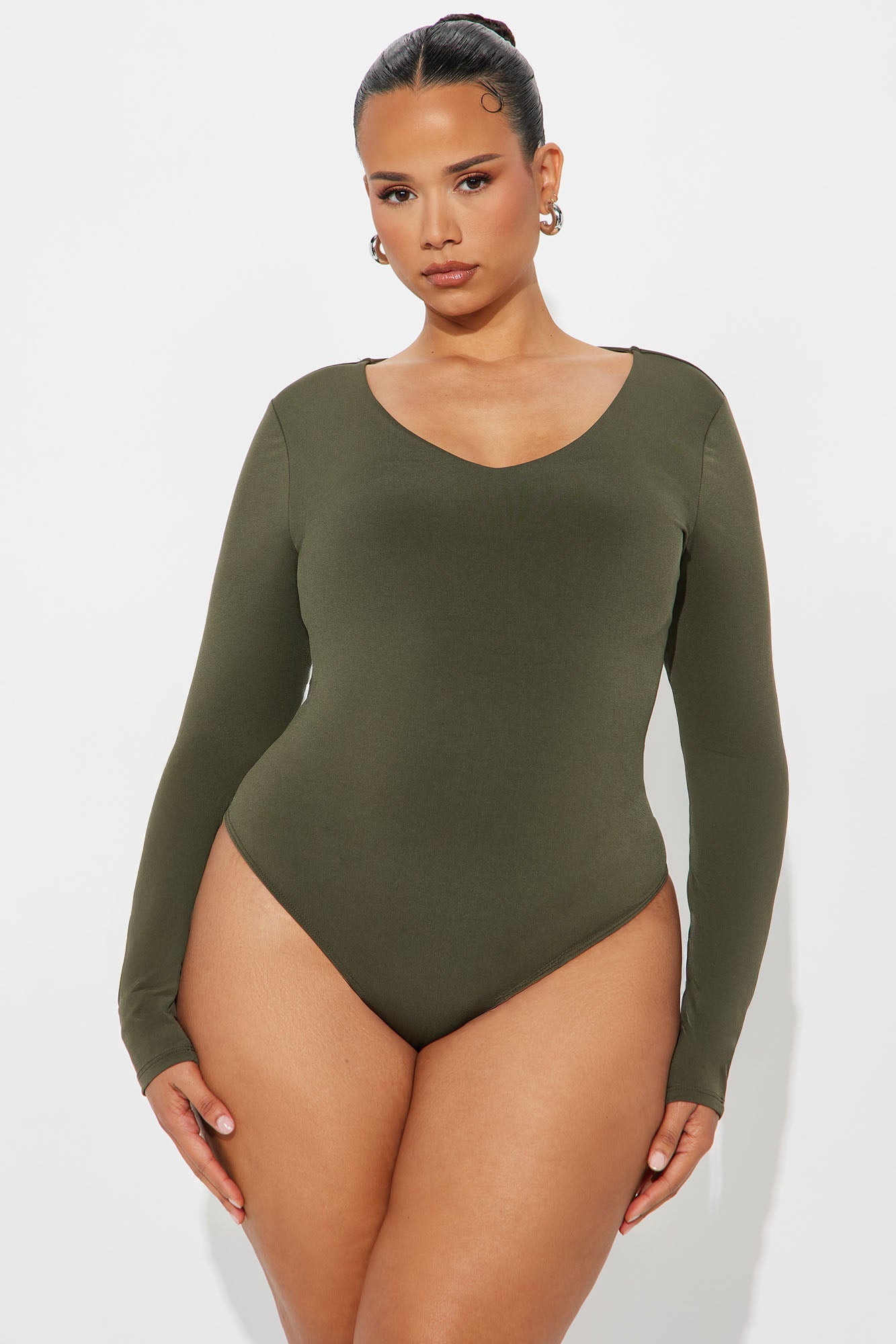 Obsessed With Me Bodysuit - Olive