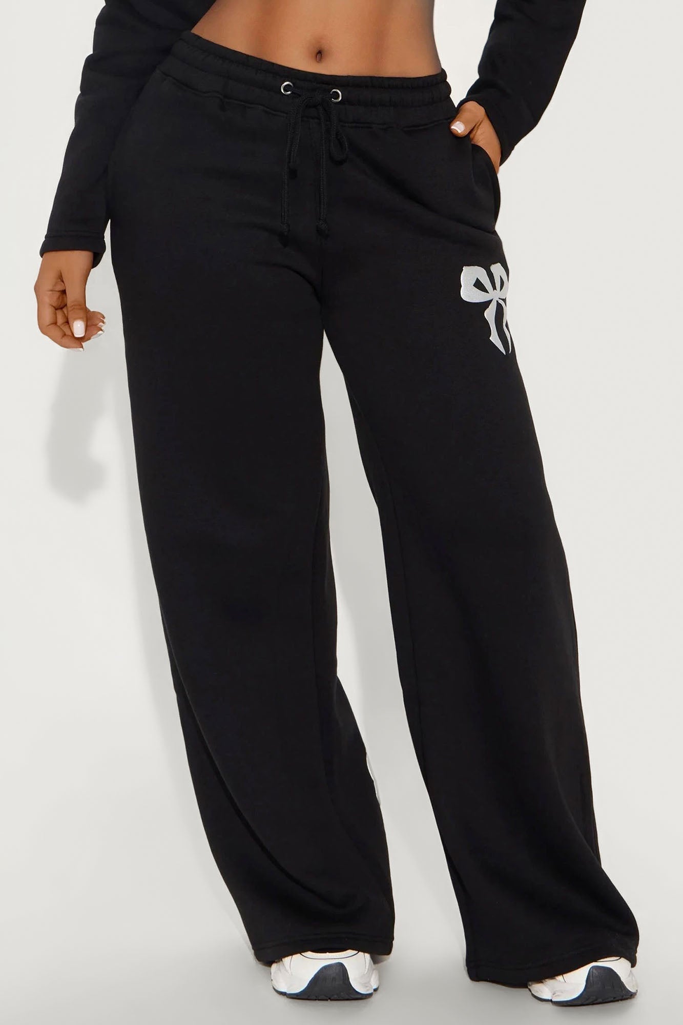 Coquette Season Fleece Pants - Black