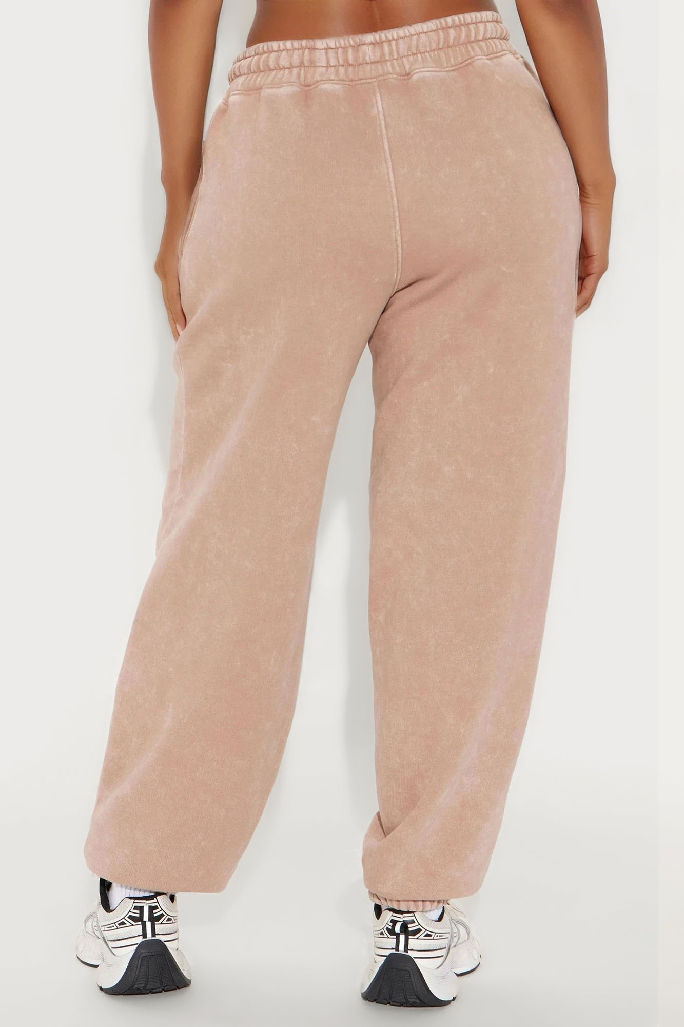 Feeling Superior Washed Fleece Pants - Taupe