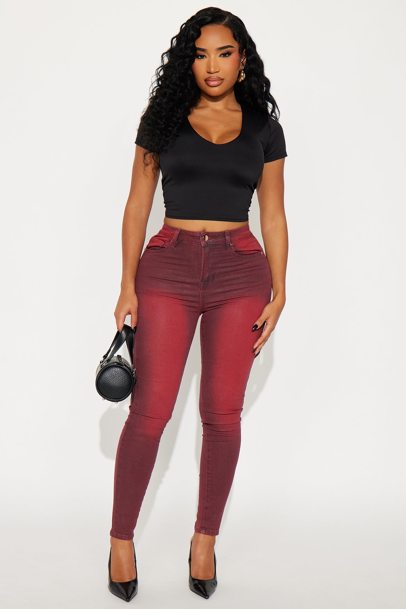 Sugar Coated Skinny Jeans - Raspberry