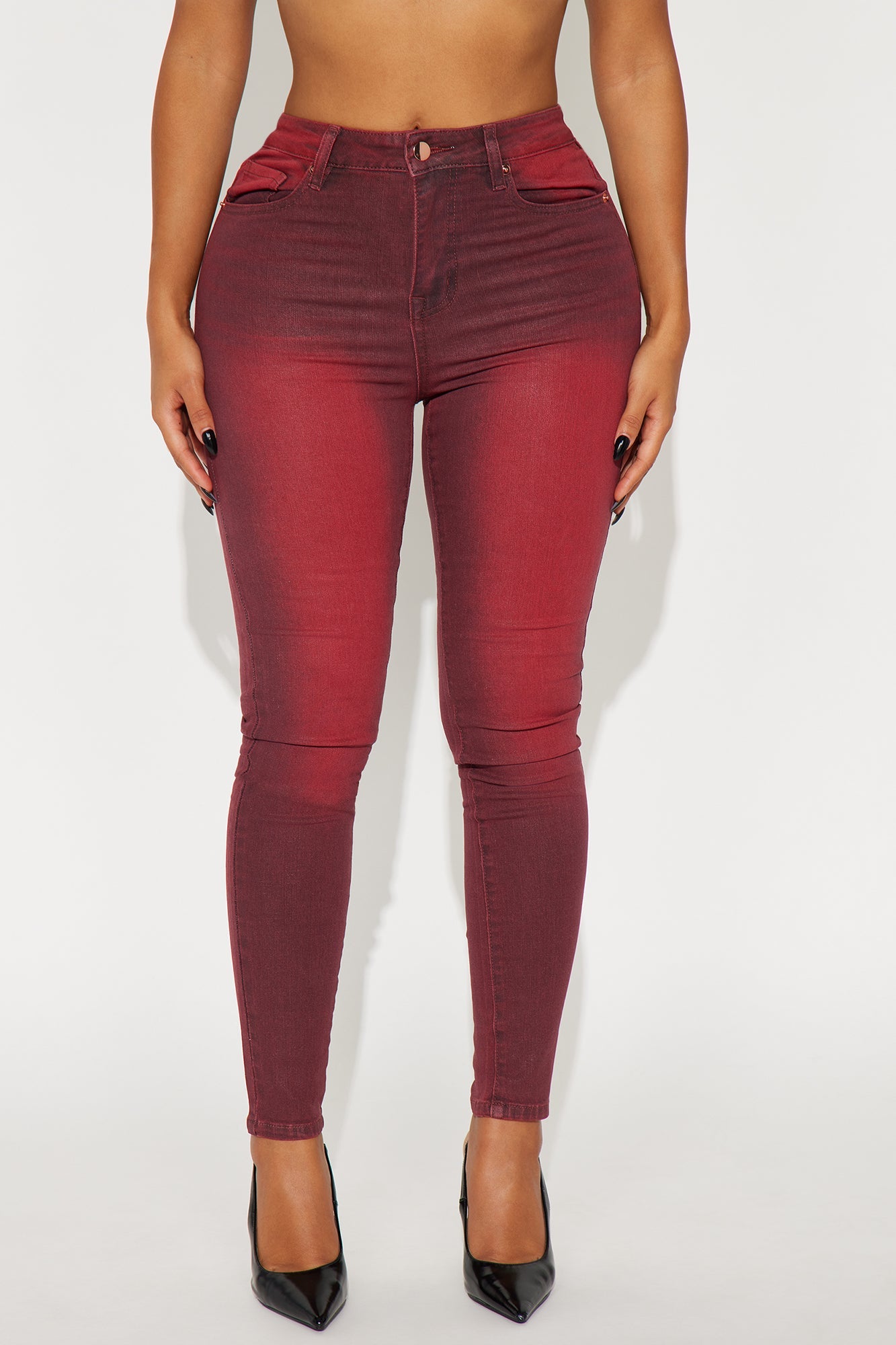 Sugar Coated Skinny Jeans - Raspberry
