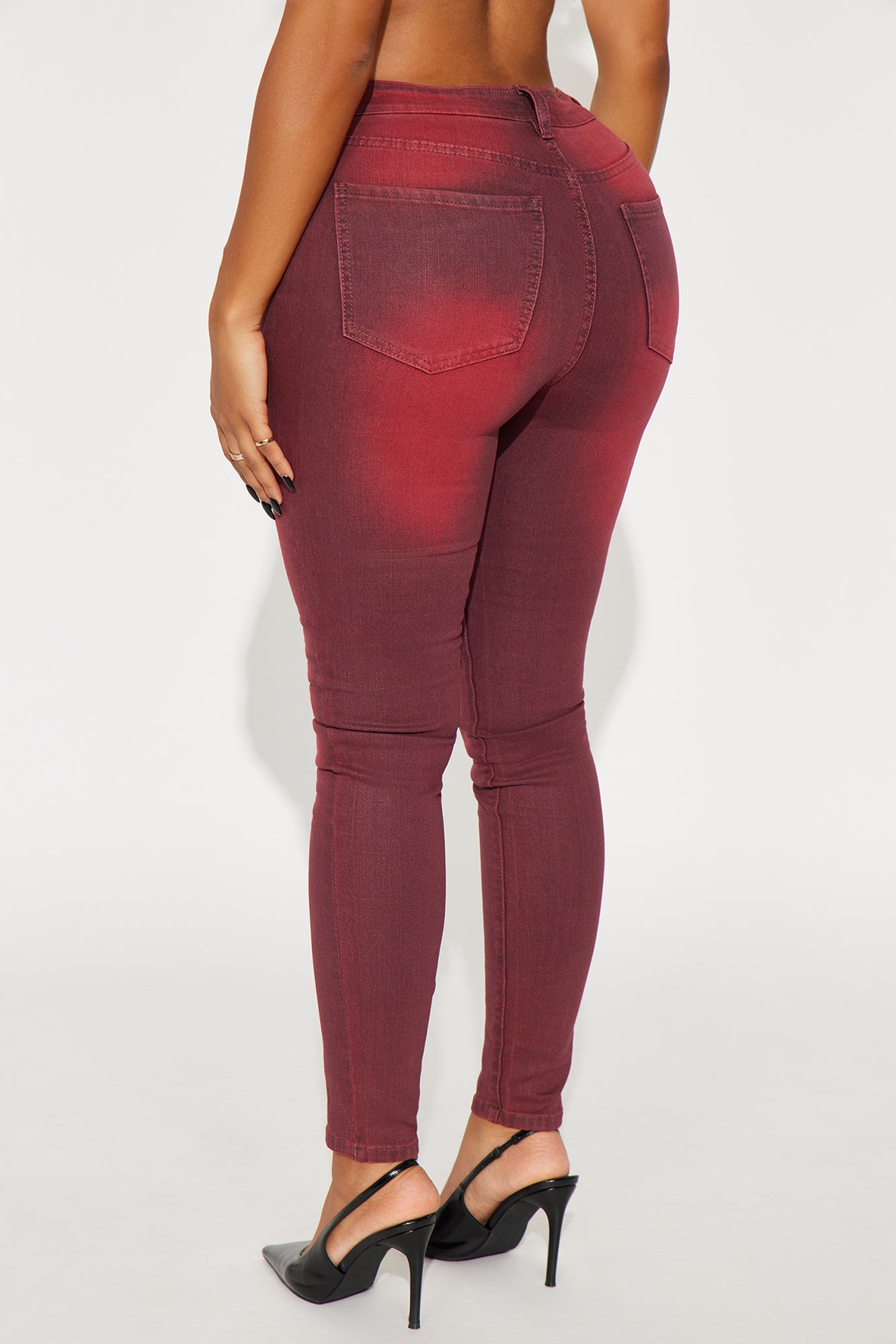 Sugar Coated Skinny Jeans - Raspberry