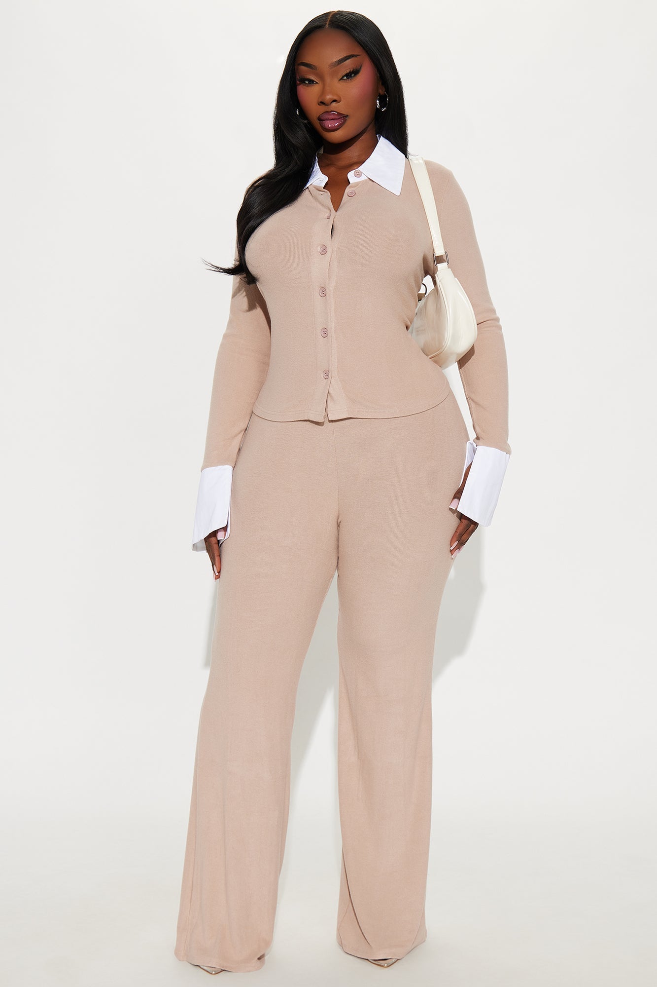 Taylor Flare Pant Set - Taupe