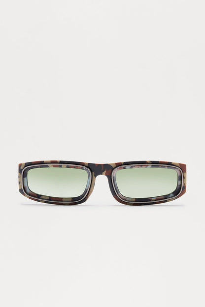 Matte Camo Round Frame Sunglasses - Camouflage
