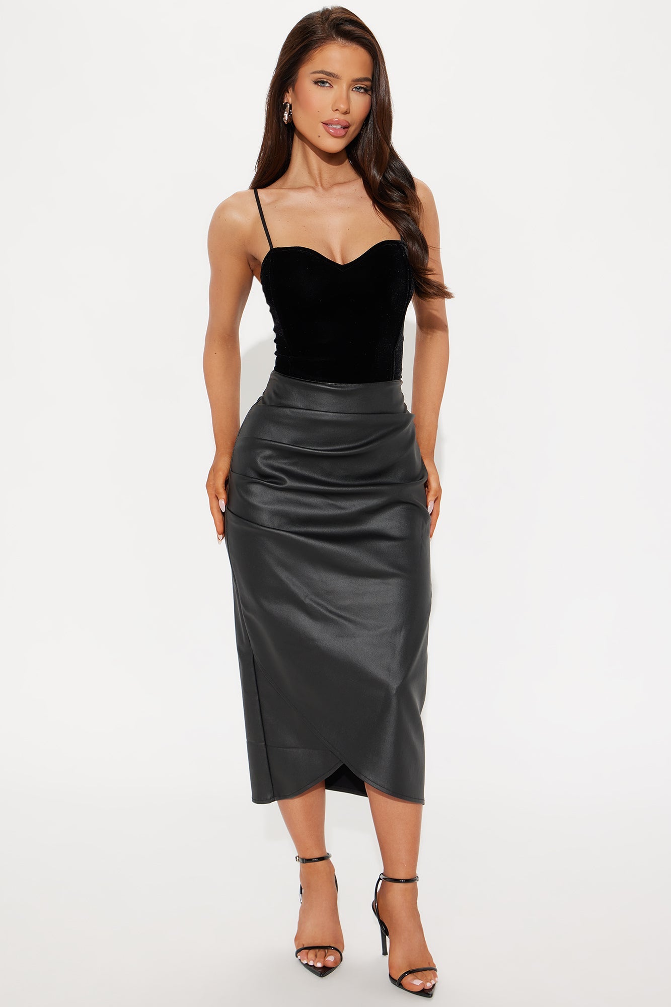 Valencia Velvet Bodysuit - Black
