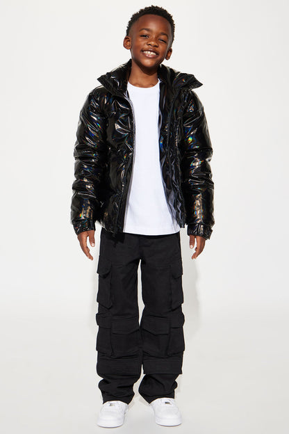 Mini Kings Oil Slick Puffer - Black