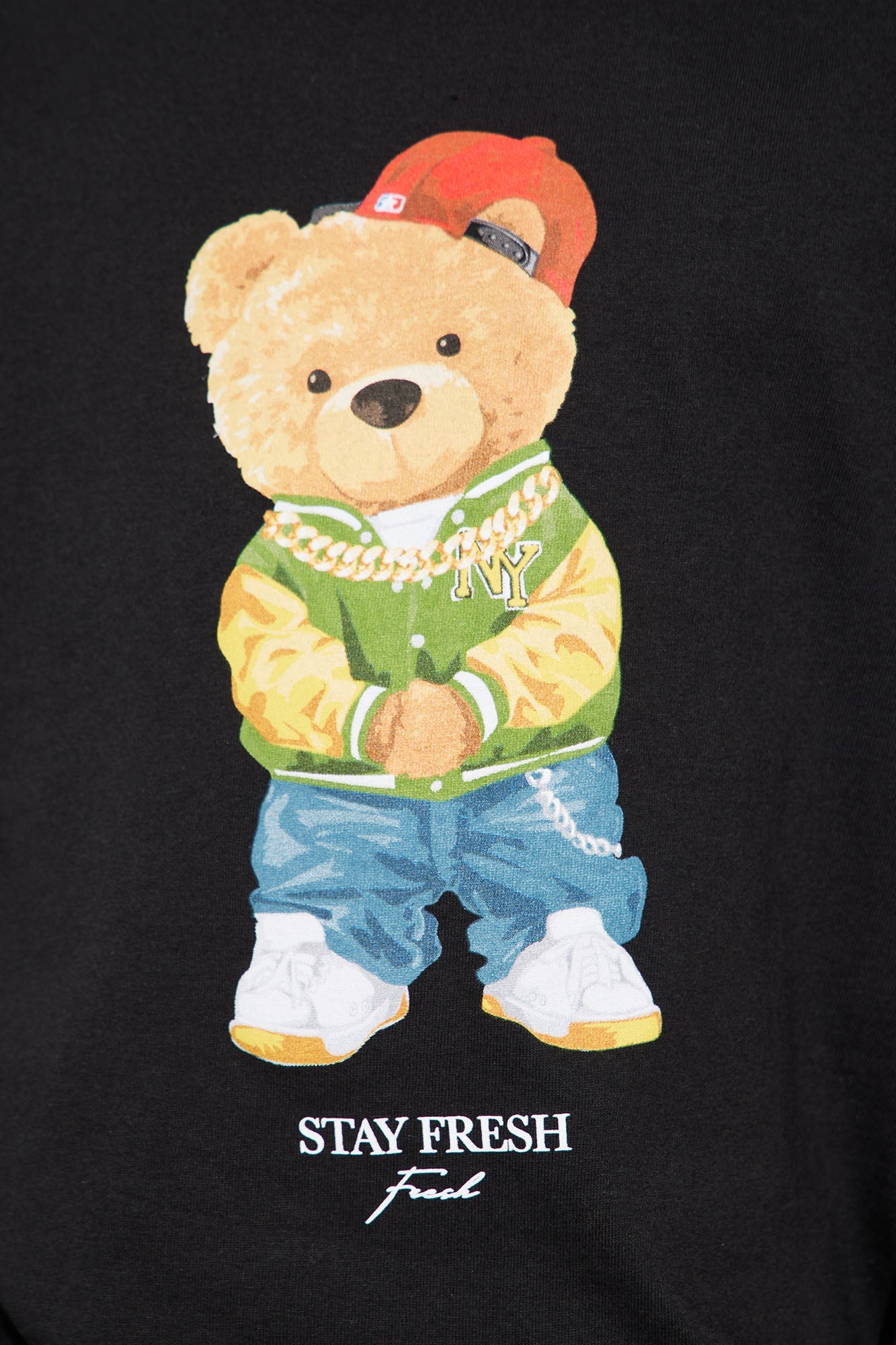 Mini Staying Fresh Bear Short Sleeve Tee - Black