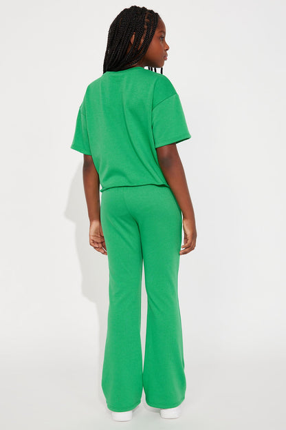 Mini Rich Girl Pant Set - Kelly Green