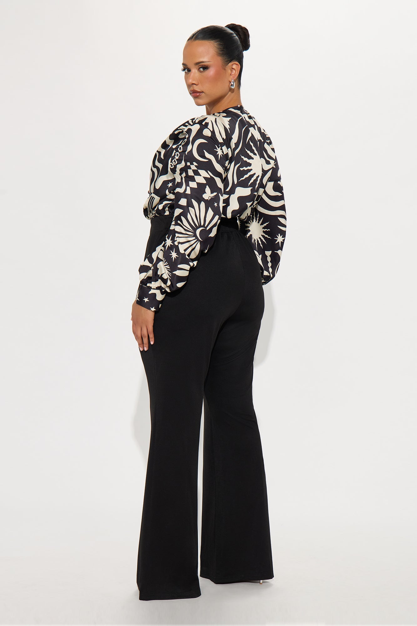Inner Beauty Satin Jumpsuit - Black/combo
