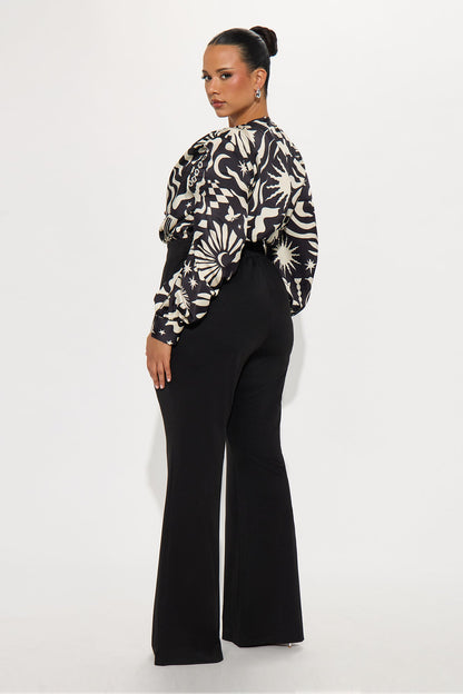 Inner Beauty Satin Jumpsuit - Black/combo