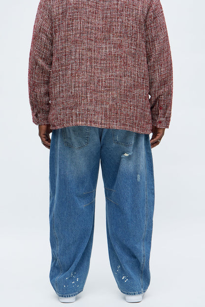 Barrel Get The Feeling Distressed Jeans - Medium Wash