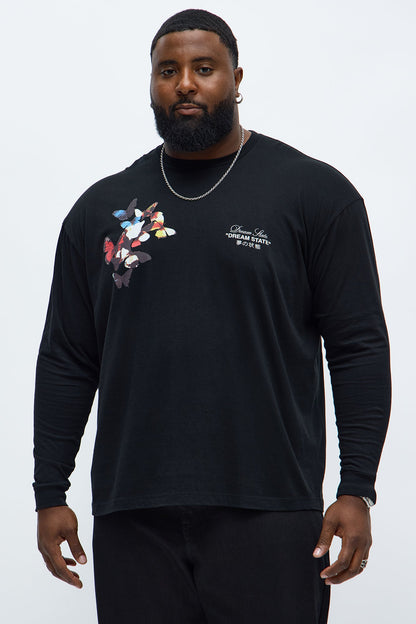 Dream State Freedom Long Sleeve Tee - Black