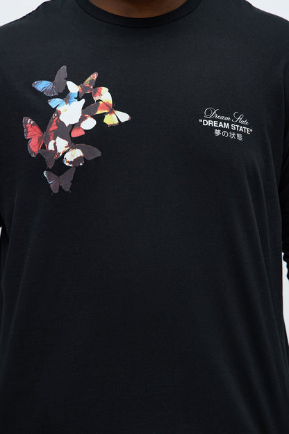 Dream State Freedom Long Sleeve Tee - Black