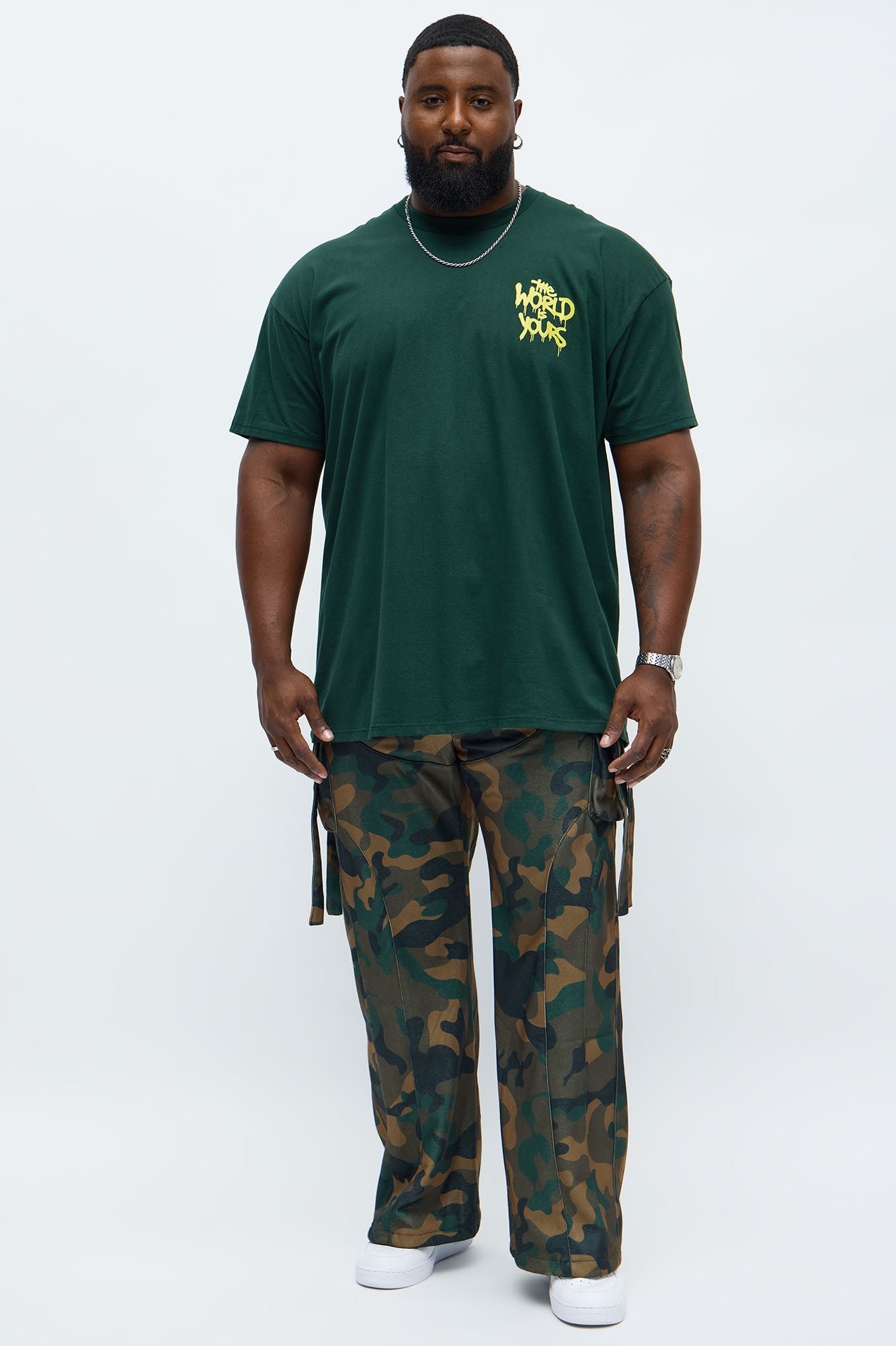 The World Is Yours Bear Short Sleeve Tee - Green