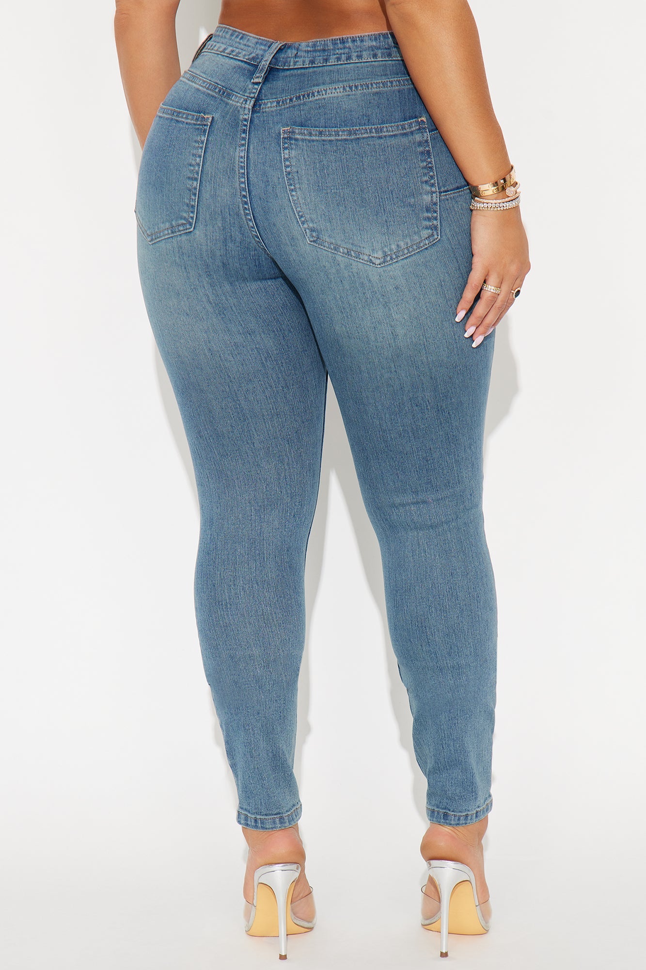 Maddy Mid Rise Sculpt Skinny Jeans - Vintage Wash