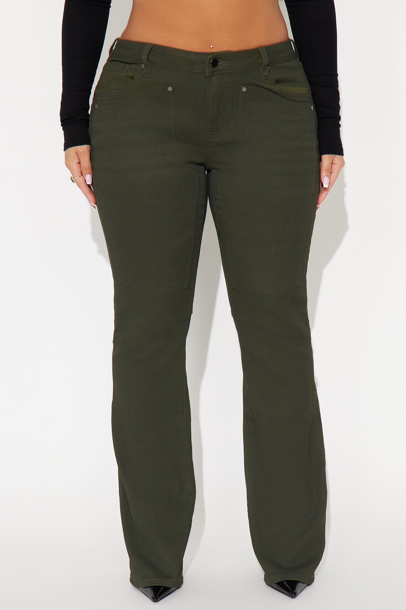Headed West Straight Leg Pant - Dark Olive
