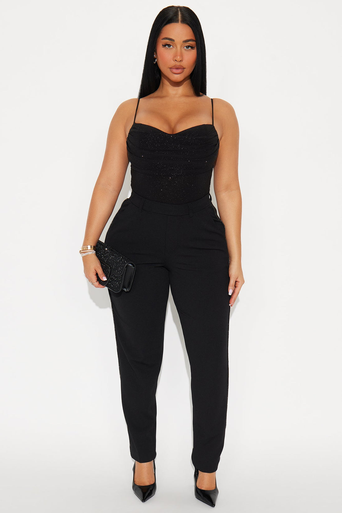 Esme Skinny Trouser Pants 29″ - Black