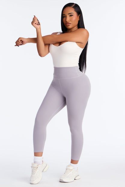 Flexibility Super Soft Capri Active Legging - Grey