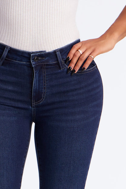 Smooth Fit Mid Rise Skinny Jeans - Dark Wash