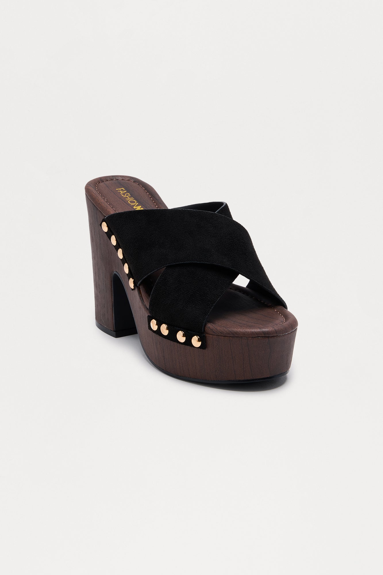 Dandy Studded Platform Mules - Black