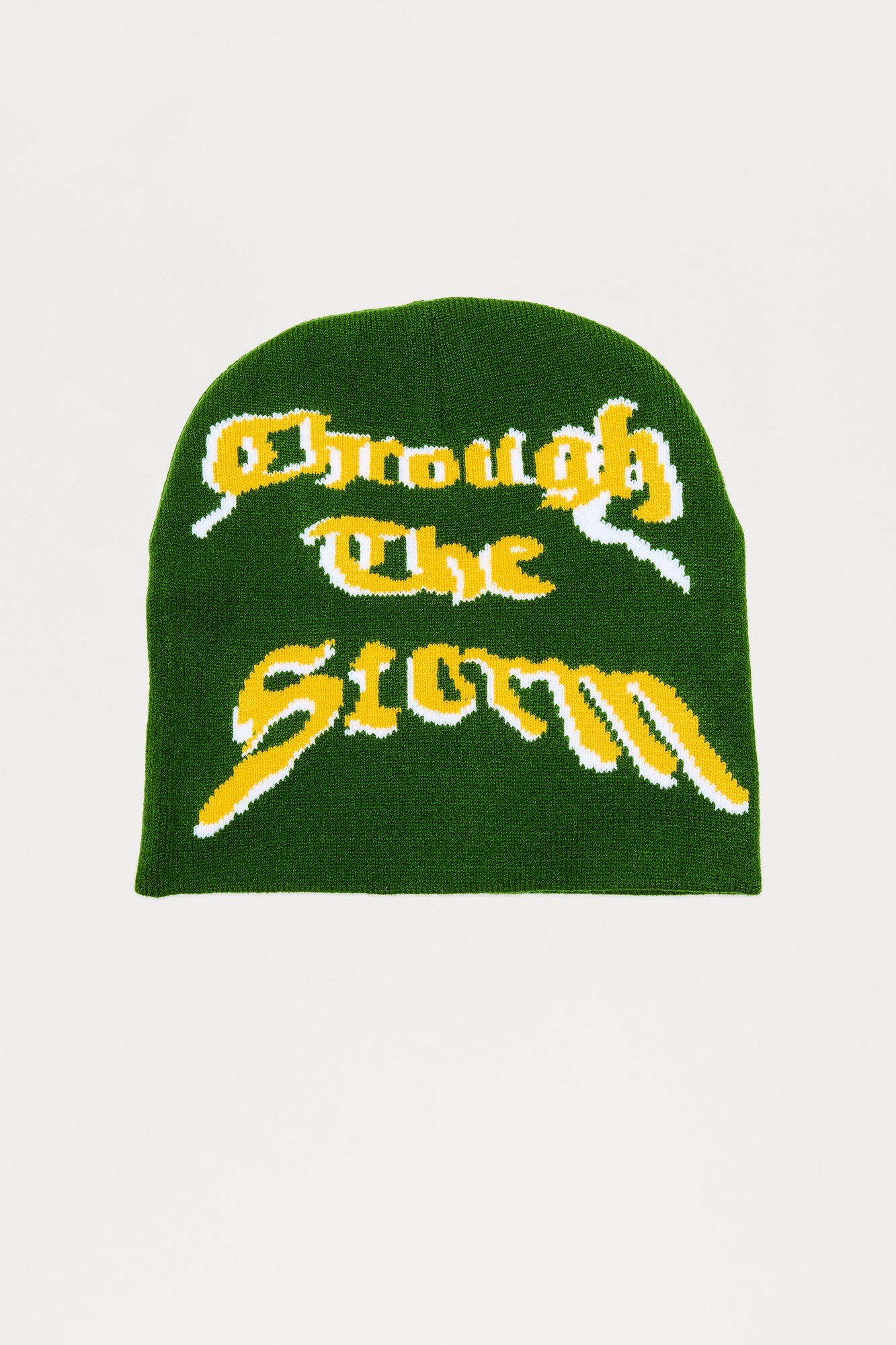 Through It Skull Fit Graphic Beanie - Green