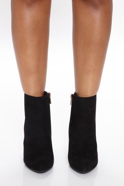 Malia Heeled Booties - Black