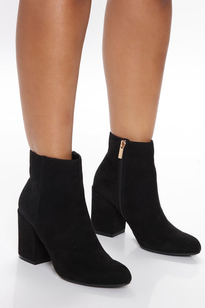 Malia Heeled Booties - Black