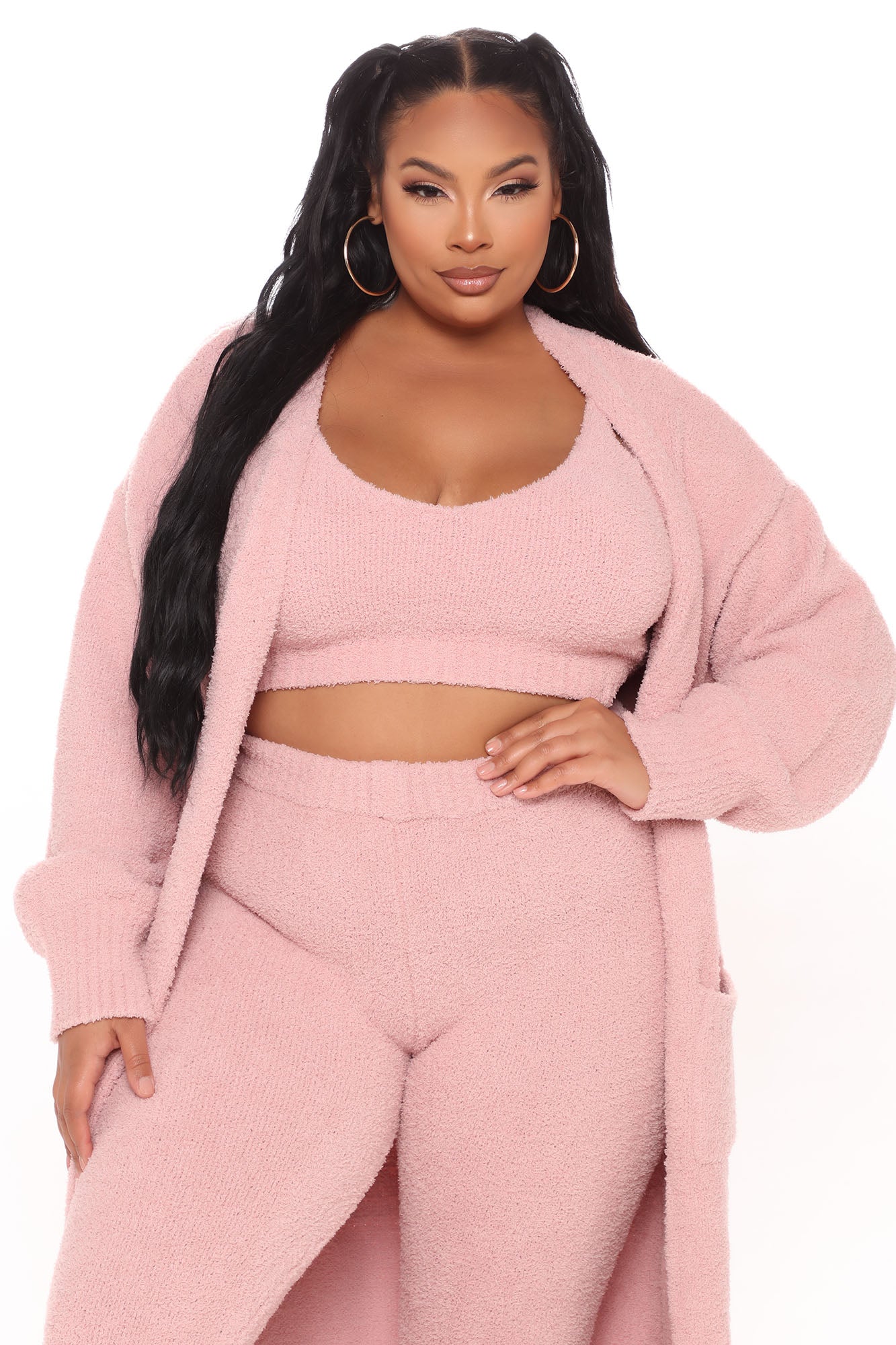Living In It 3 Piece Legging Set - Pink