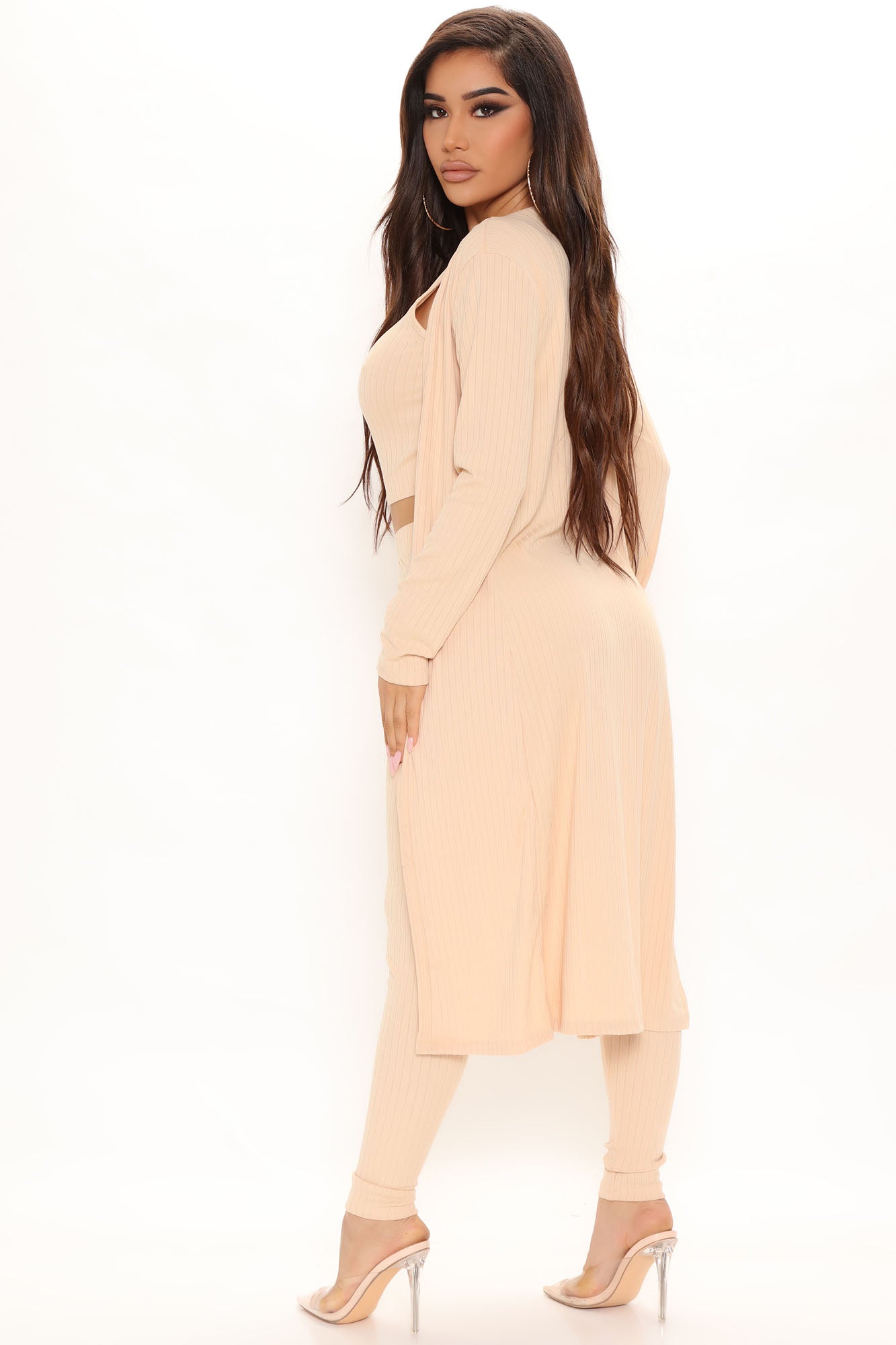 Nori 3 Piece Legging Set - Khaki