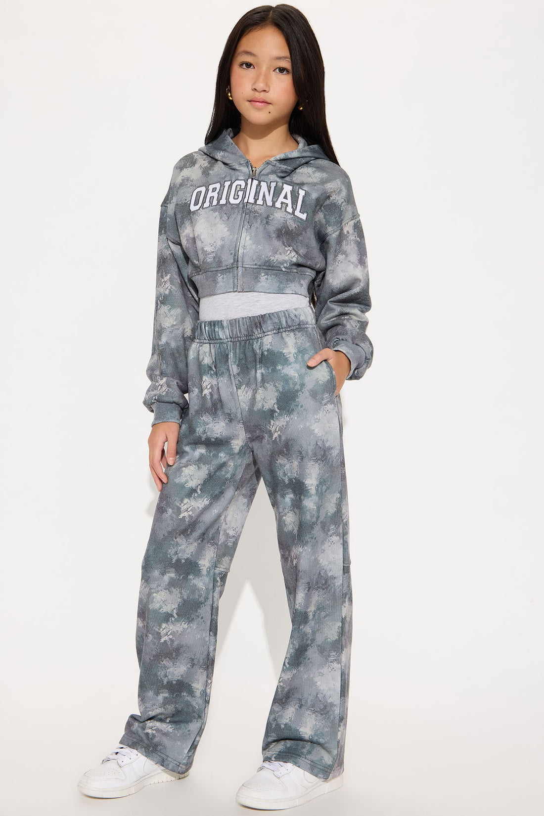 Mini Original Energy French Terry Pant Set - Grey