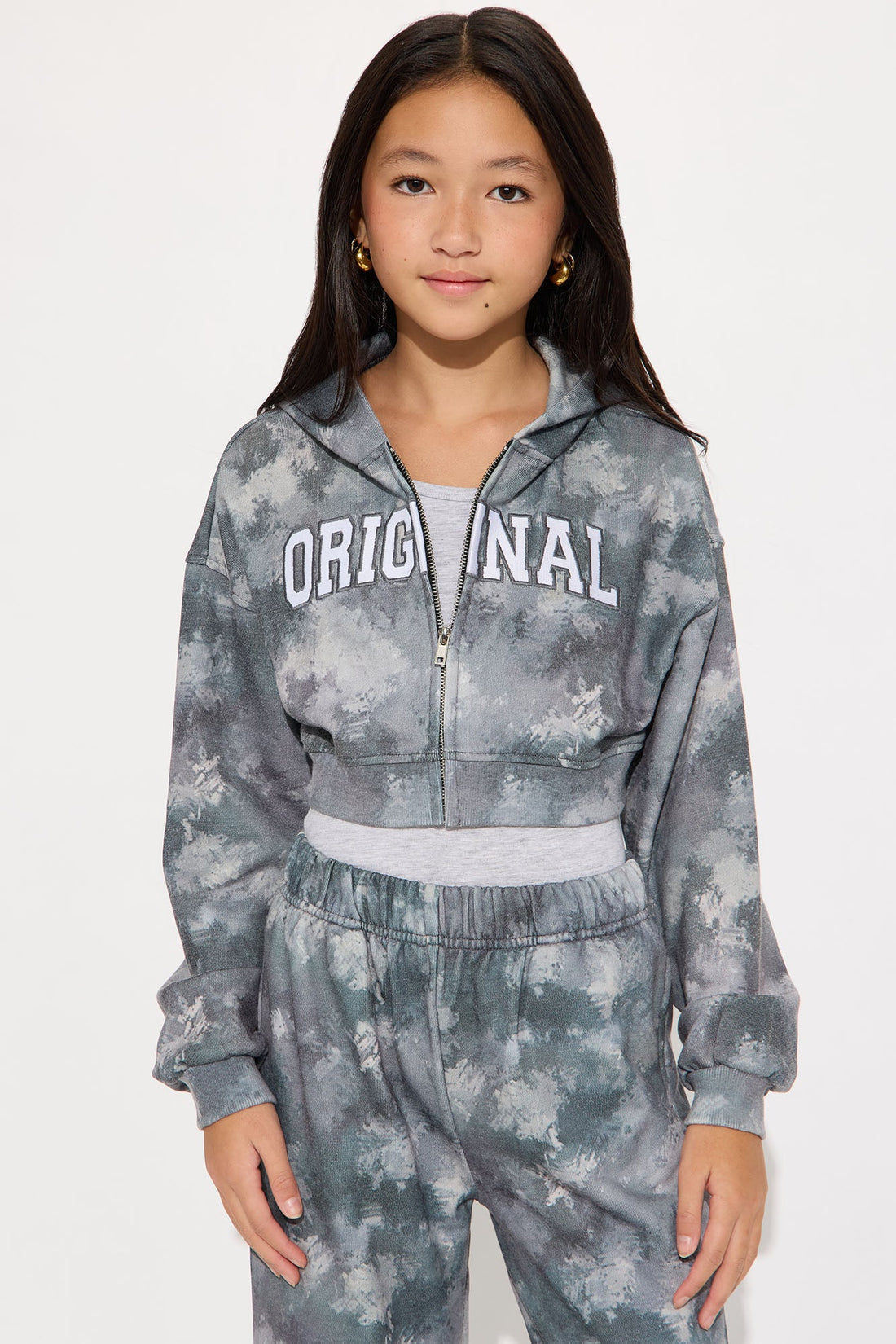 Mini Original Energy French Terry Pant Set - Grey