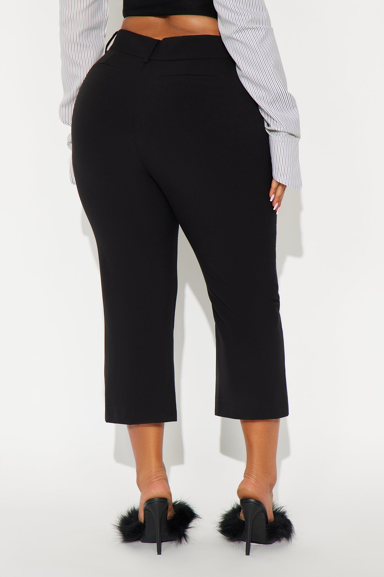 Tasha Dressy High Rise Capri - Black