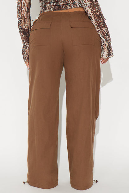 Street Smart Parachute Jogger - Brown