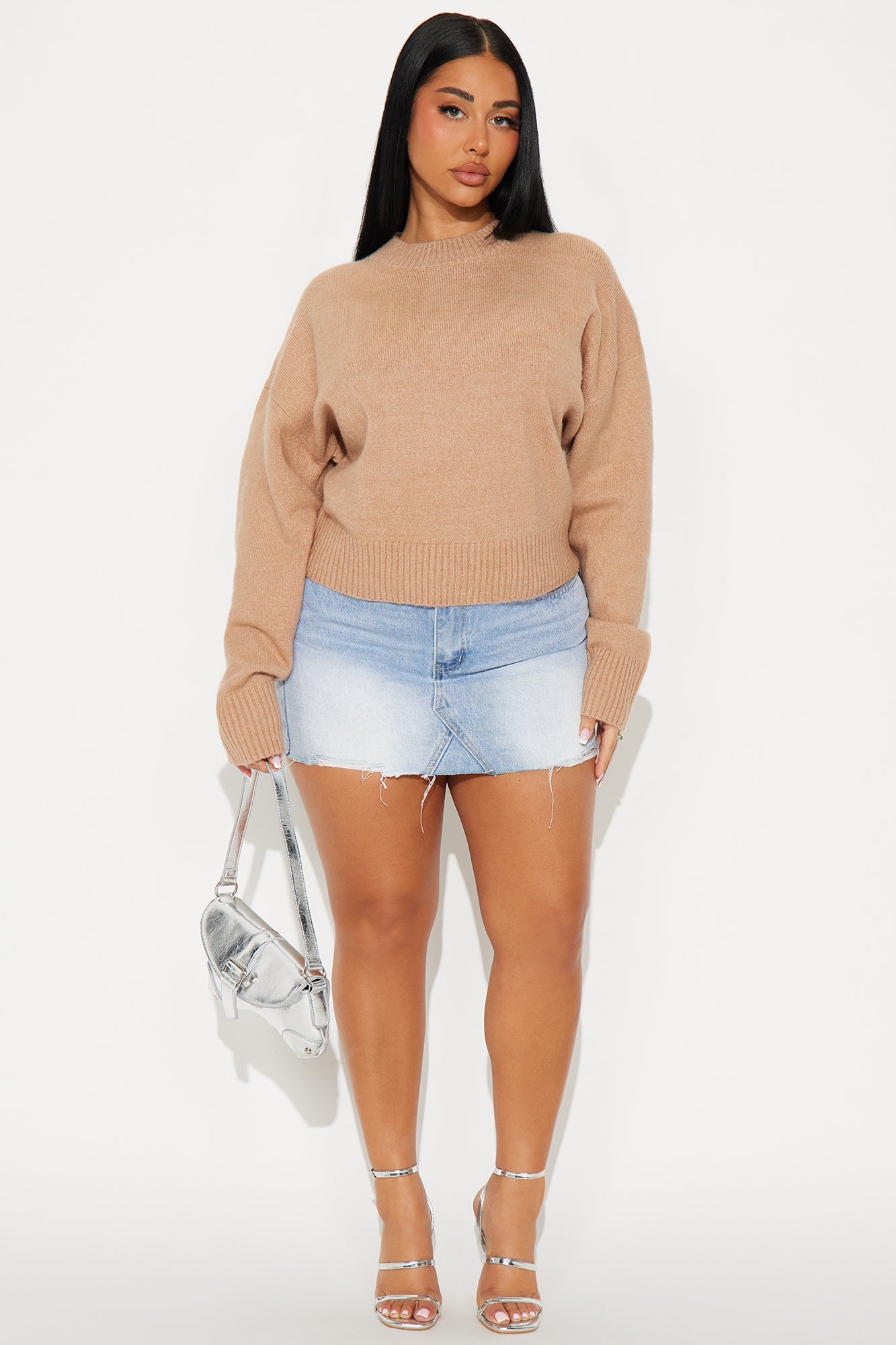 Everyday Essential Crew Neck Sweater - Taupe