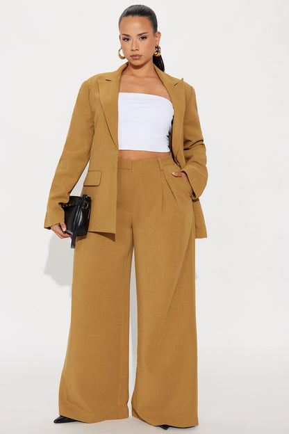 Leslie Fitted Blazer - Mustard
