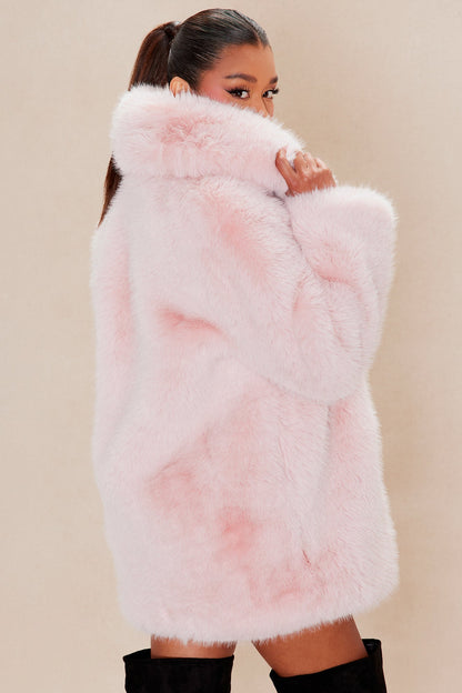 Tundra Faux Fur Jacket - Pink