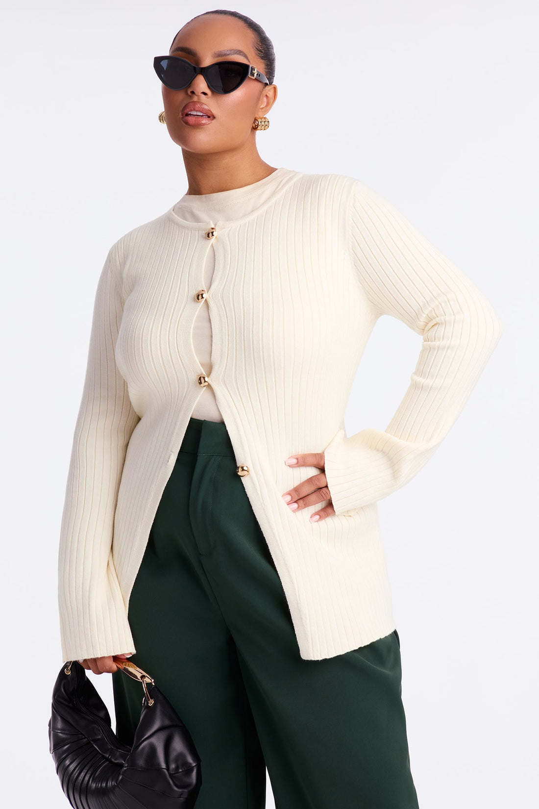 Felicity Hardware Cardigan - Cream