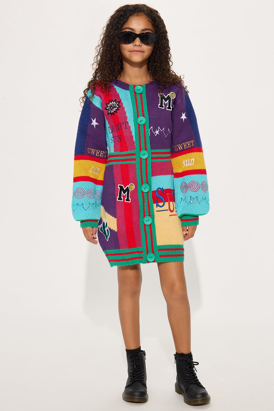 Mini Wild West Sweater Dress - Multi Color